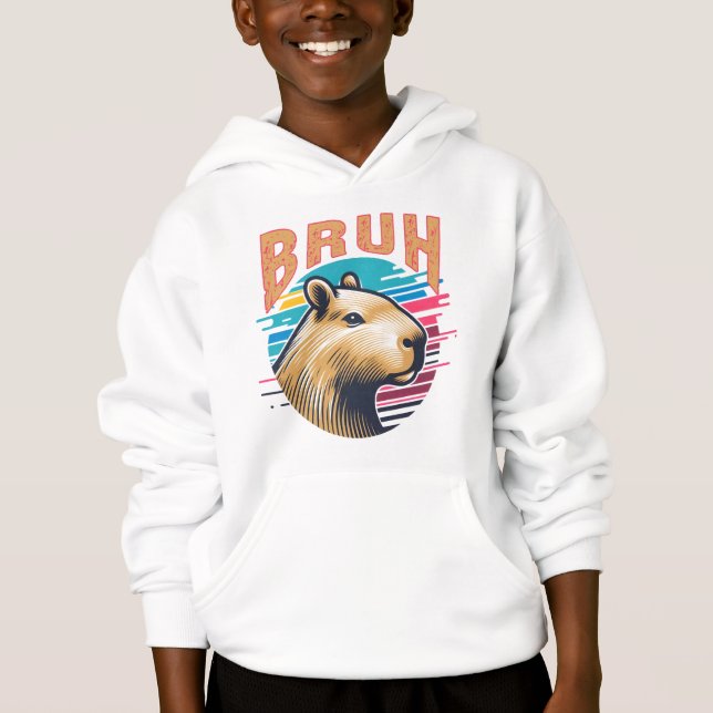 Capybara Bruh Funny Bruh Capybara Lovers Men Kids (Front)