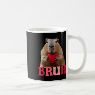 Capybara Bruh Meme Funny Saying Teens Boys Valenti Coffee Mug