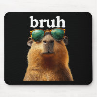 Capybara Bruh With Sungles Funny Meme Lovers Men W
