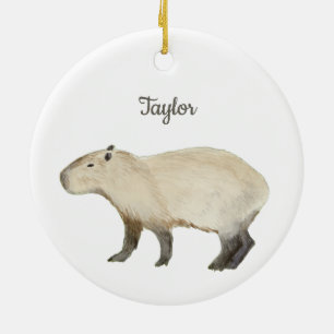 Capybara Ceramic Ornament