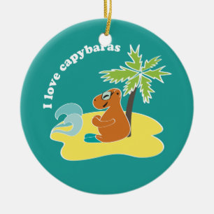 Capybara Ceramic Tree Decoration