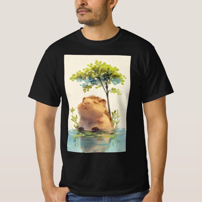 Capybara Chill Dip T-Shirt (Front)