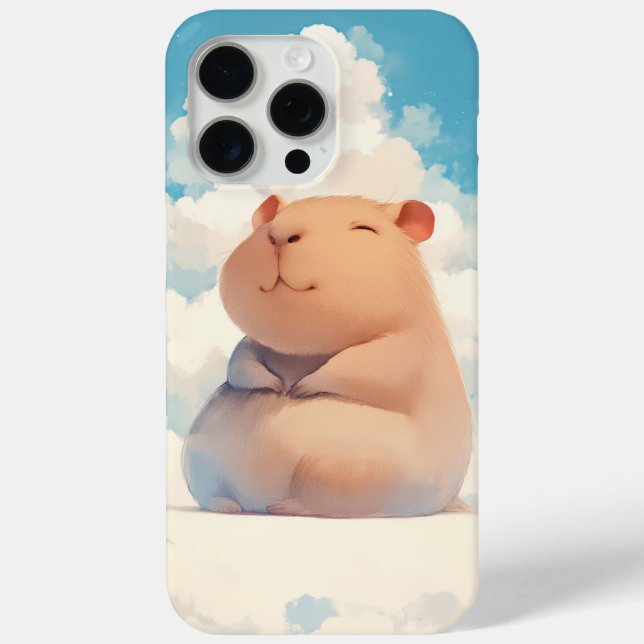 Capybara Chilling on a Cloud Case-Mate iPhone Case (Back)