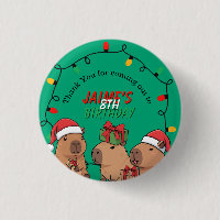 Capybara Christmas Lights Birthday Party