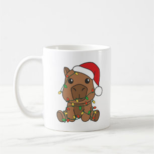 Capybara Christmas Winter Animals Holiday Coffee Mug