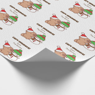 Capybara Christmas Wrapping Papers - Cute Funny Wrapping Paper
