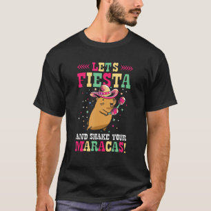 Capybara Cinco de Mayo Sombrero Mariachi Fiesta Me T-Shirt