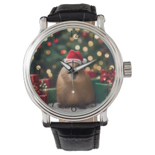 "Capybara Claus: A Festive Bokeh Wonderland" Watch