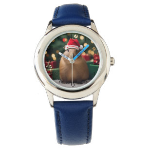 "Capybara Claus: A Festive Bokeh Wonderland" Watch