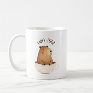  Capybara coffee mug, Cappyccino Mug