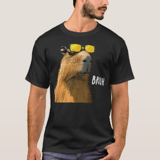Capybara Cool Bruh In Y2K Style T-Shirt