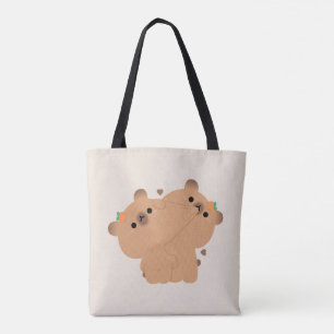 Capybara Couple Tote Bag