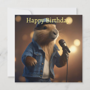 "Capybara Cowboy: Serenading the Wild West" Card