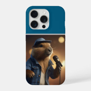 "Capybara Cowboy: Serenading the Wild West" iPhone 15 Pro Case
