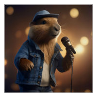 "Capybara Cowboy: Serenading the Wild West"