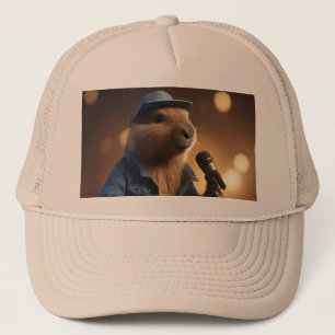 "Capybara Cowboy: Serenading the Wild West" Trucker Hat