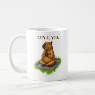 Capybara cup in yoga