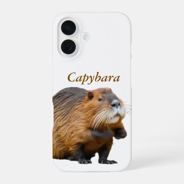 Capybara cute case phone (Back)