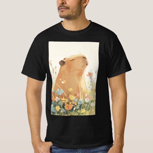 Capybara Daydreaming T-Shirt (Front)