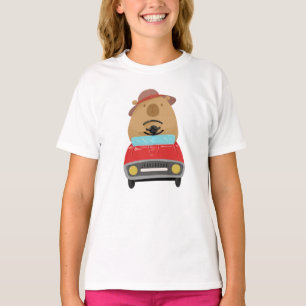 Capybara Driving T-Shirt