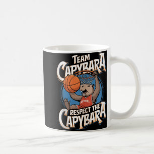 Capybara Dunking Basketball Retro Vintage Style Ta Coffee Mug