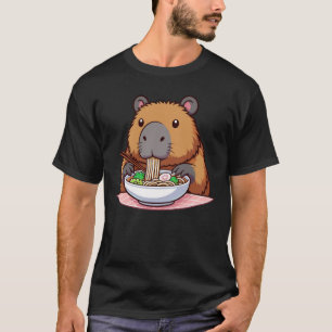 Capybara Eating Ramen T-Shirt