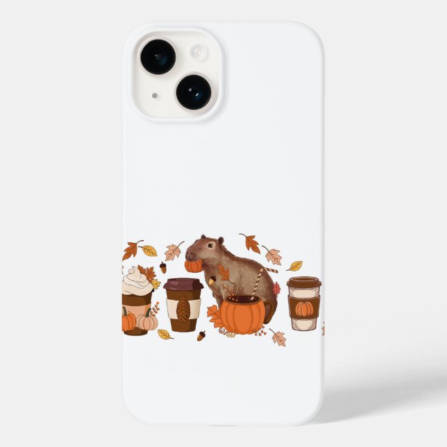Capybara Fall Phone Case (Back)