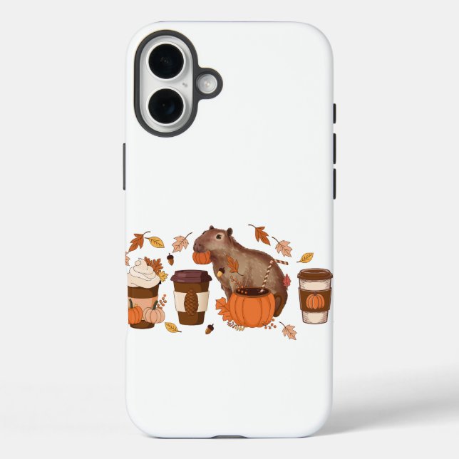 Capybara Fall Phone Case (Back)