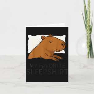 Capybara Favorite Sleepshirt Sleeng Pajamas Boys G Card