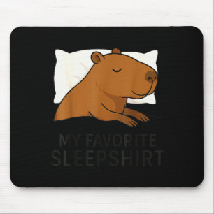 Capybara Favorite Sleepshirt Sleeng Pajamas Boys G Mouse Pad