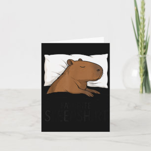 Capybara Favourite Sleepshirt Sleeng Pyjamas Boys  Card
