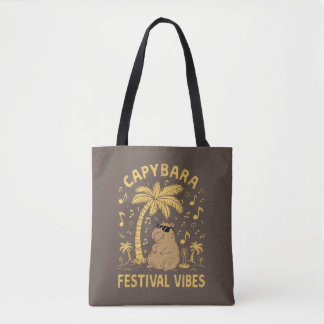 Capybara Festival Vibes Tote Bag
