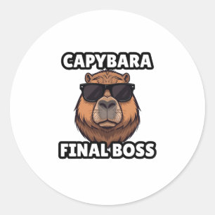 Capybara Final Boss Sticker