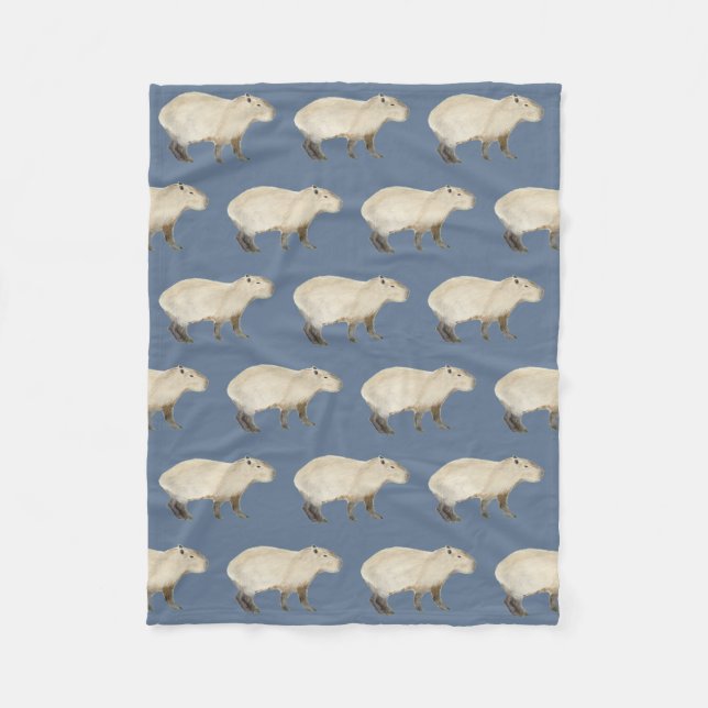 Capybara Fleece Blanket (Front)