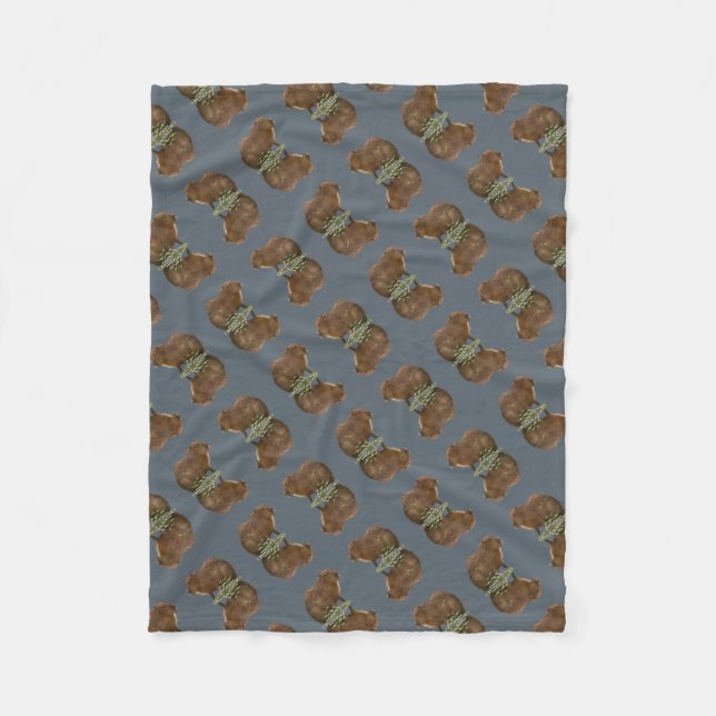Capybara Fleece Blanket (Front)
