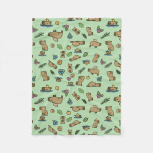 Capybara Fleece Blanket