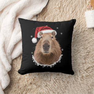 Capybara Funny Christmas  Cushion