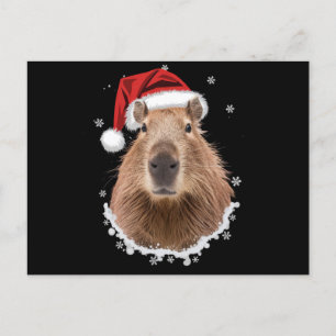 Capybara Funny Christmas  Postcard