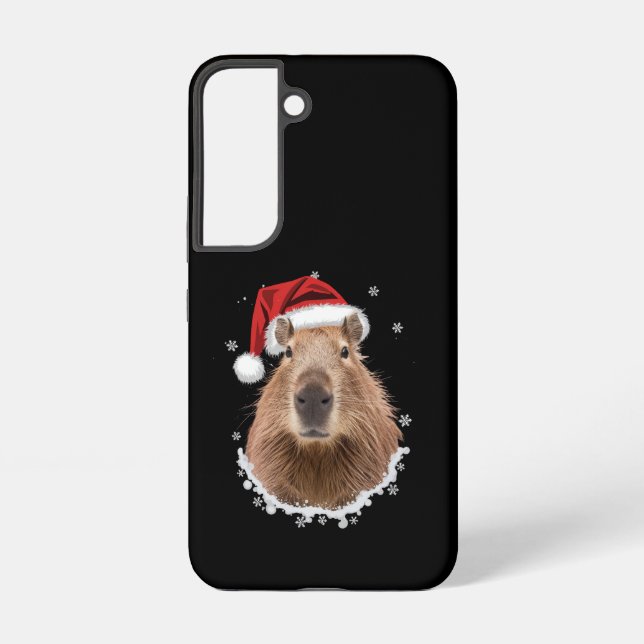 Capybara Funny Christmas  Samsung Galaxy S22 Case (Back)
