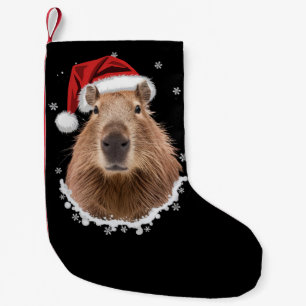 Capybara Funny Christmas Small Christmas Stocking