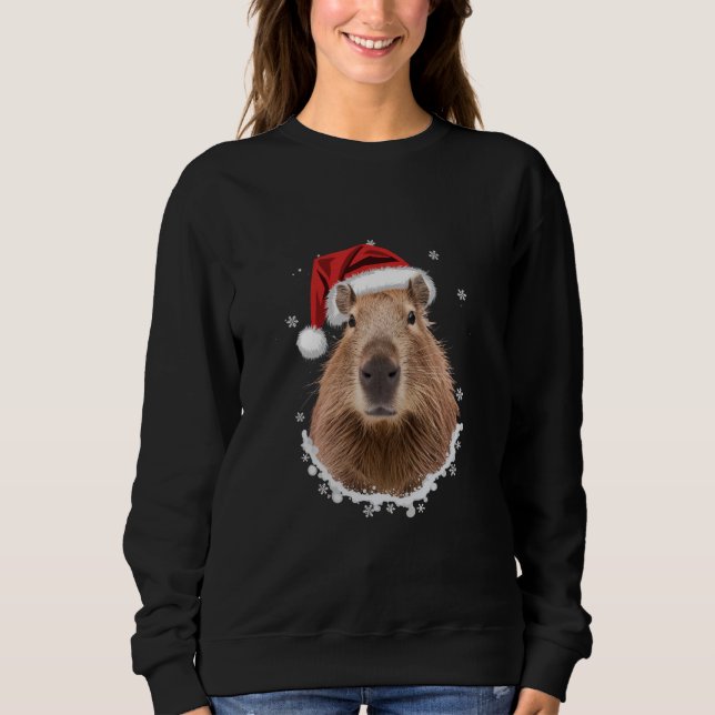 Capybara Funny Christmas  Sweatshirt (Front)