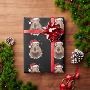 Capybara Funny Christmas  Wrapping Paper