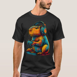 Capybara Funny Video Games Capybara For Men Women T-Shirt