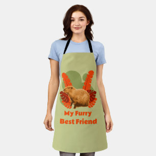 Capybara Furry Best Friend Tropical Animal Apron