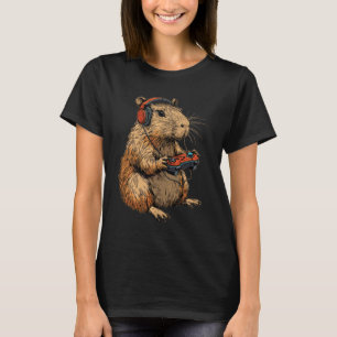 Capybara Gamer Headphones Video Game for Teens & g T-Shirt