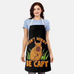 Capybara Gift Cute Funny Zoo Animal Lover Owner Pr Apron