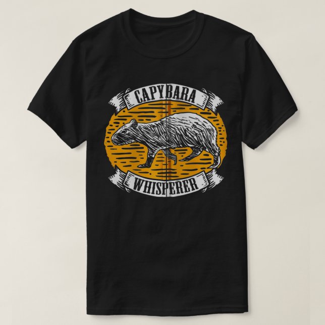Capybara Gift For A Capybara Whisperer Zip  T-Shirt (Design Front)