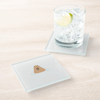 Capybara Glass Coaster