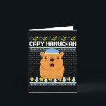 Capybara Hanukkah Capy Hanukkah Chanukah Jewish Ki Card<br><div class="desc">Capybara Hanukkah Capy Hanukkah Chanukah Jewish Kids Toddler</div>