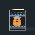 Capybara Hanukkah Capy Hanukkah Chanukah Jewish Ki Card<br><div class="desc">Capybara Hanukkah Capy Hanukkah Chanukah Jewish Kids Toddler</div>